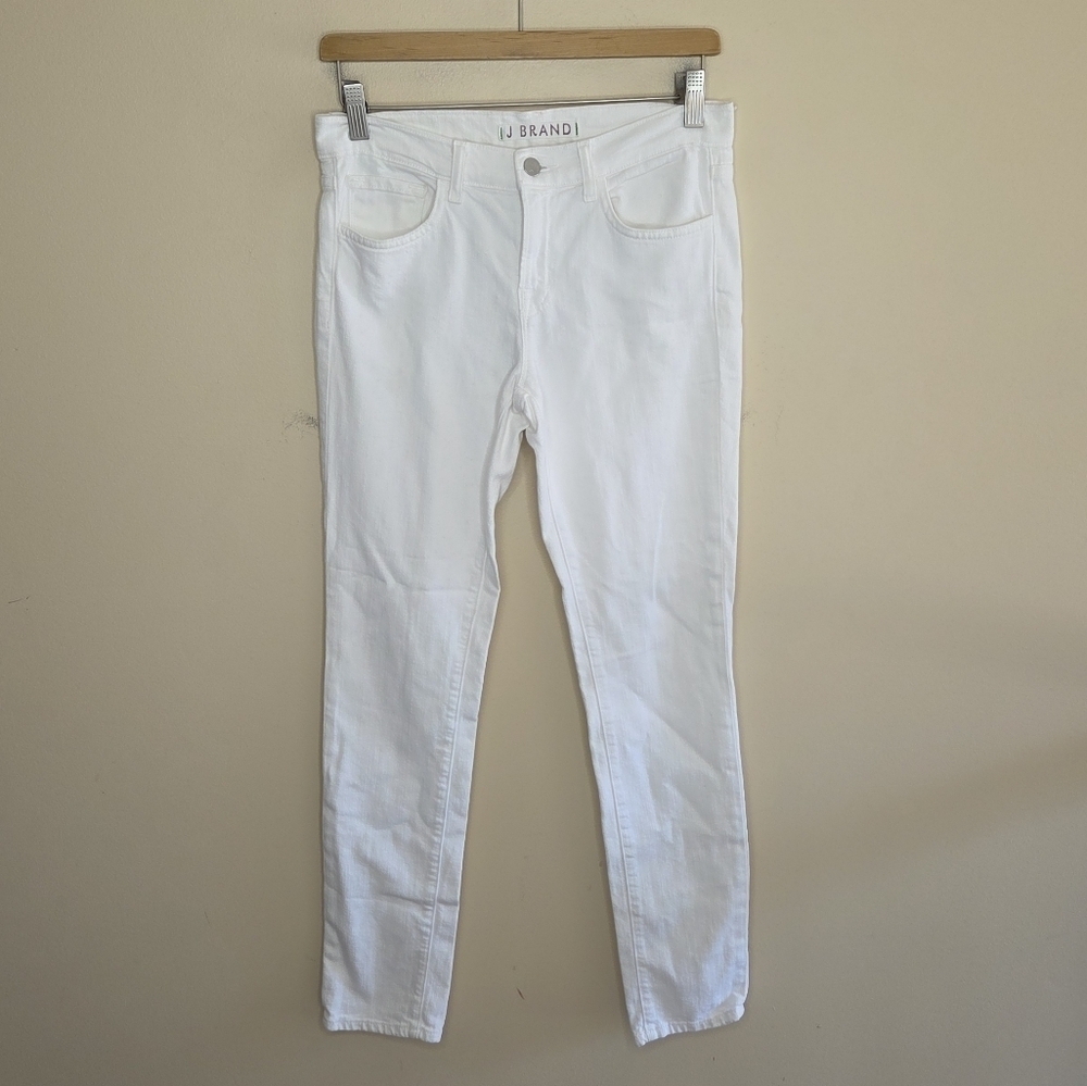J Brand | Classic White Skinny Leg Jeans 29" Inseam Size 27